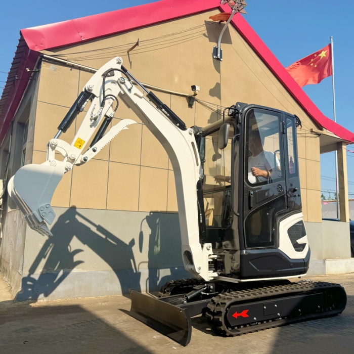 Small backyard excavator