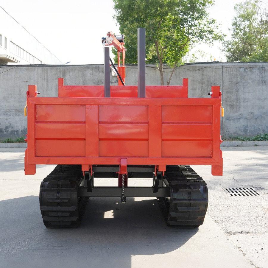 3 ton crawler dump truck with crane