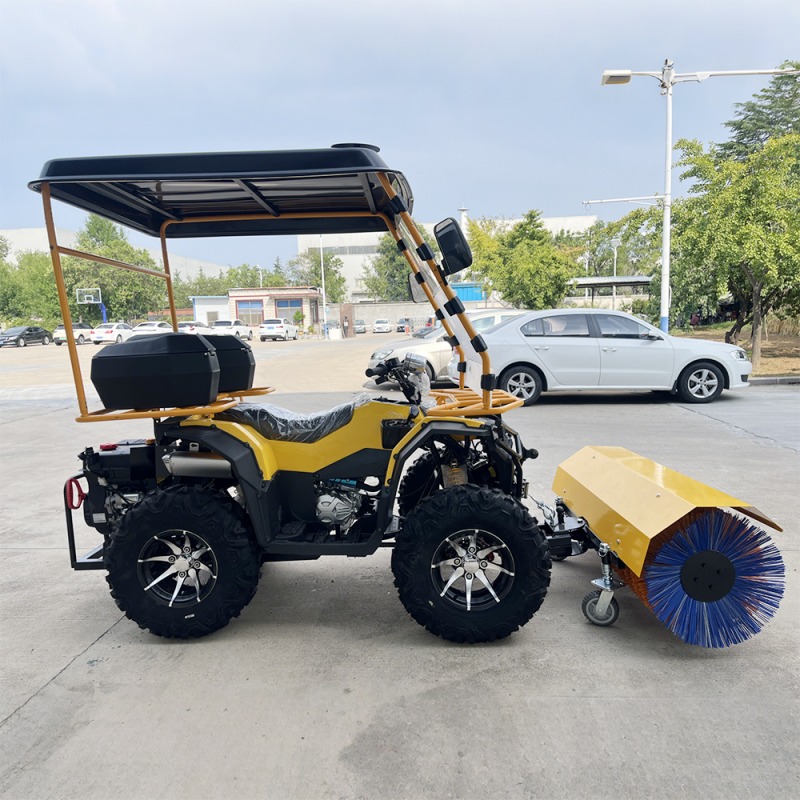 Ride on snow sweeper