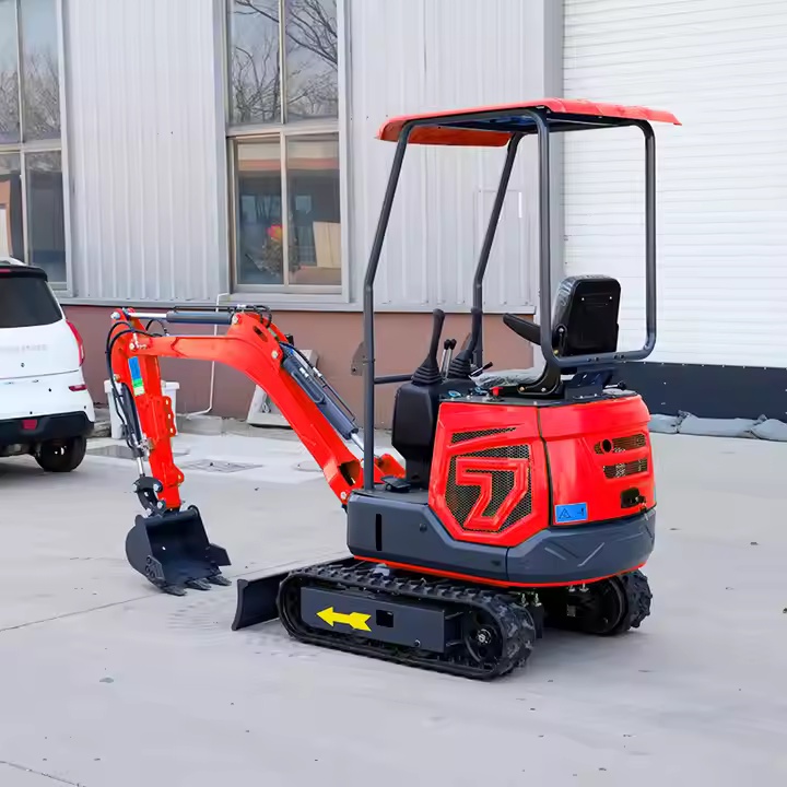Mini excavator for backyard