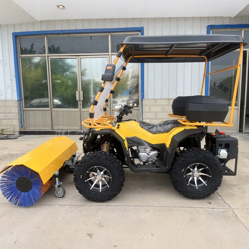 Ride on snow sweeper