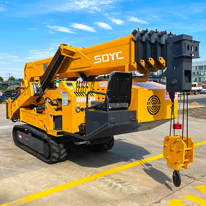 Gru cingolata ragno da 5 tonnellate in vendita