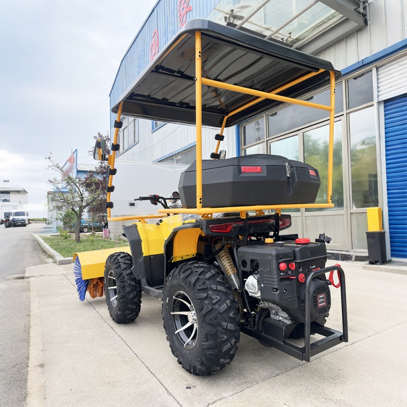 Ride on snow sweeper