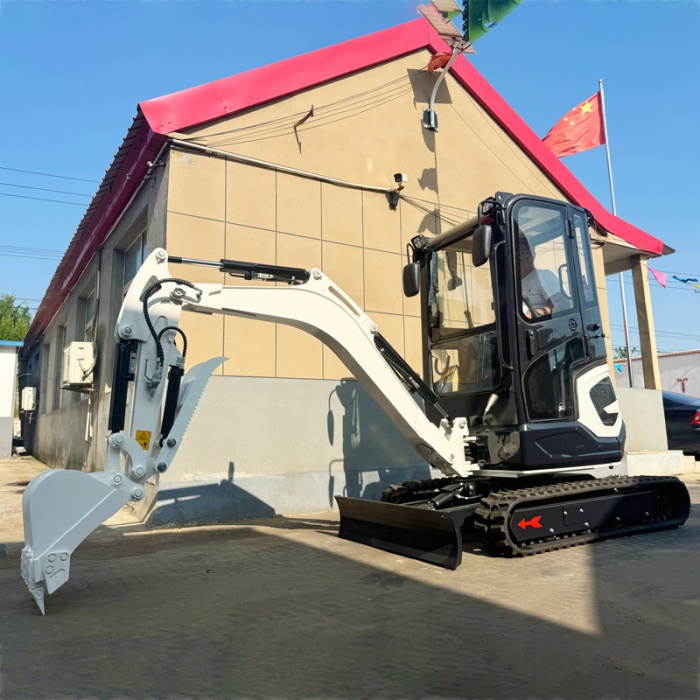 Small backyard excavator