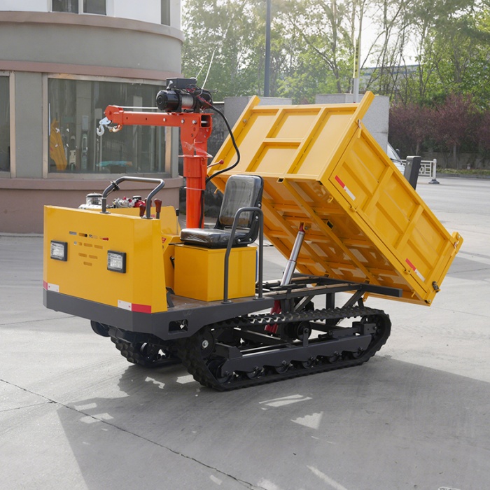 2 Ton Crawler Dumper Transporting Concrete