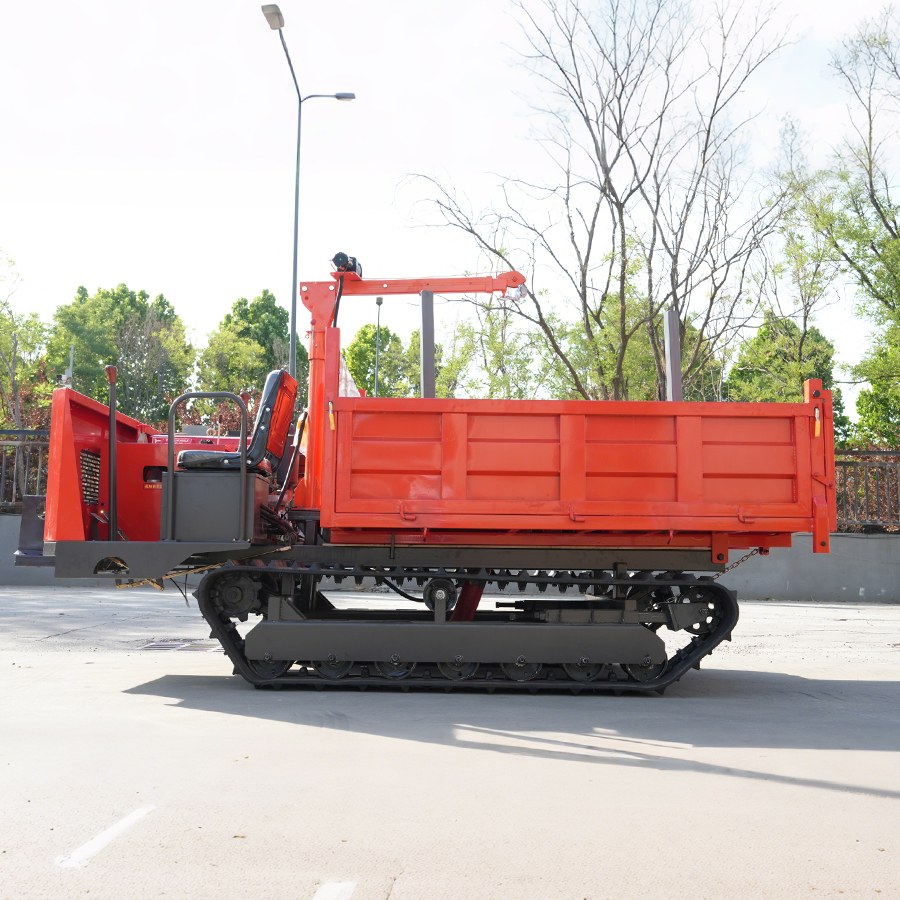 3 ton crawler dump truck with crane