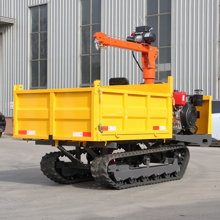 2 Ton Crawler Dumper Transporting Concrete