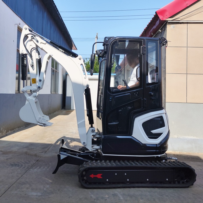 Small backyard excavator
