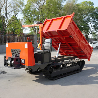 3 ton crawler dump truck with crane