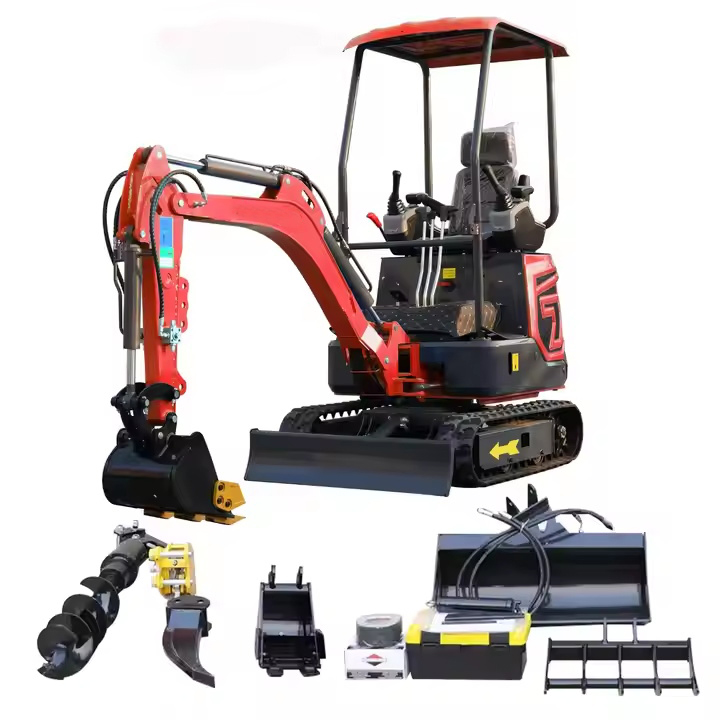 Mini excavator for backyard