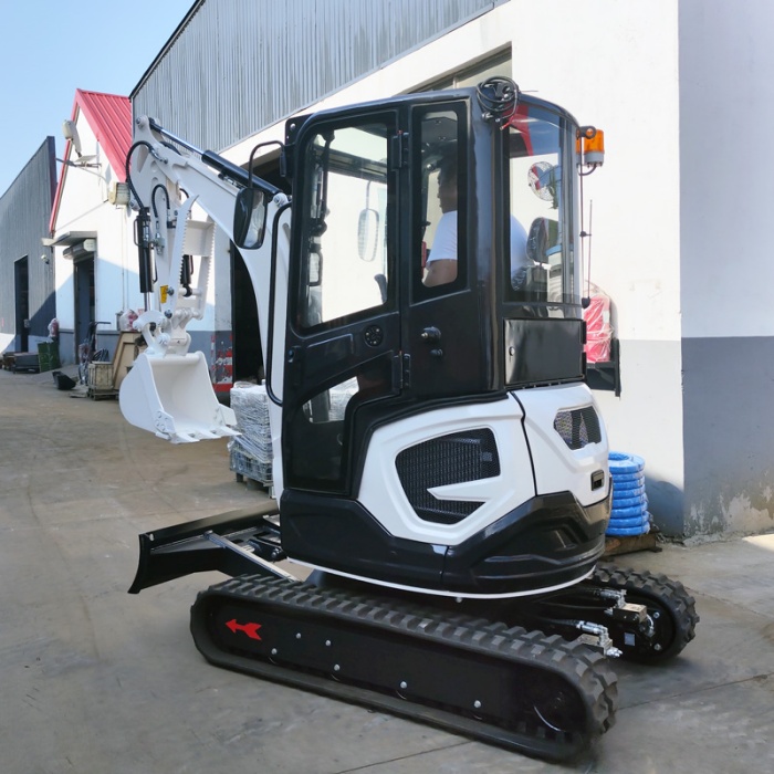 Small backyard excavator