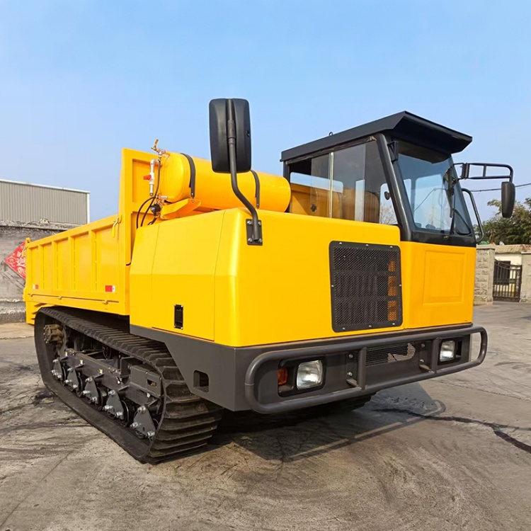 10 ton semi enclosed cab crawler dump truck