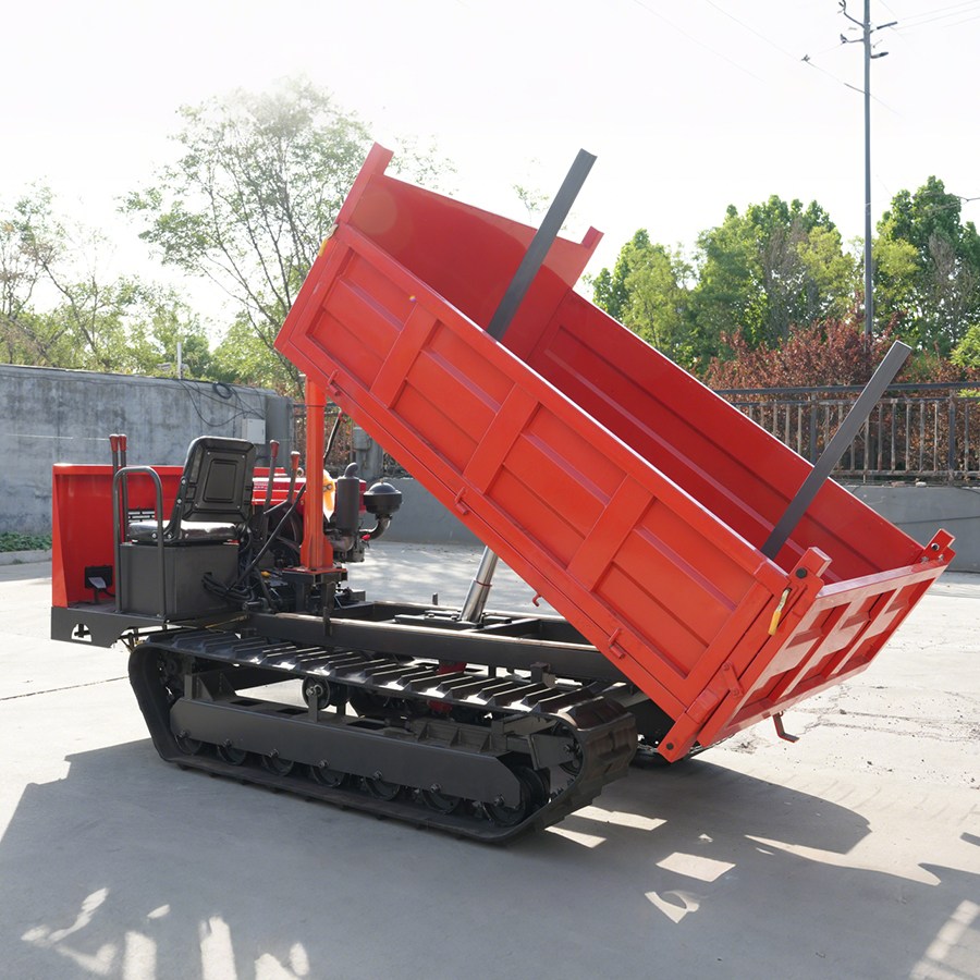 3 ton crawler dump truck with crane