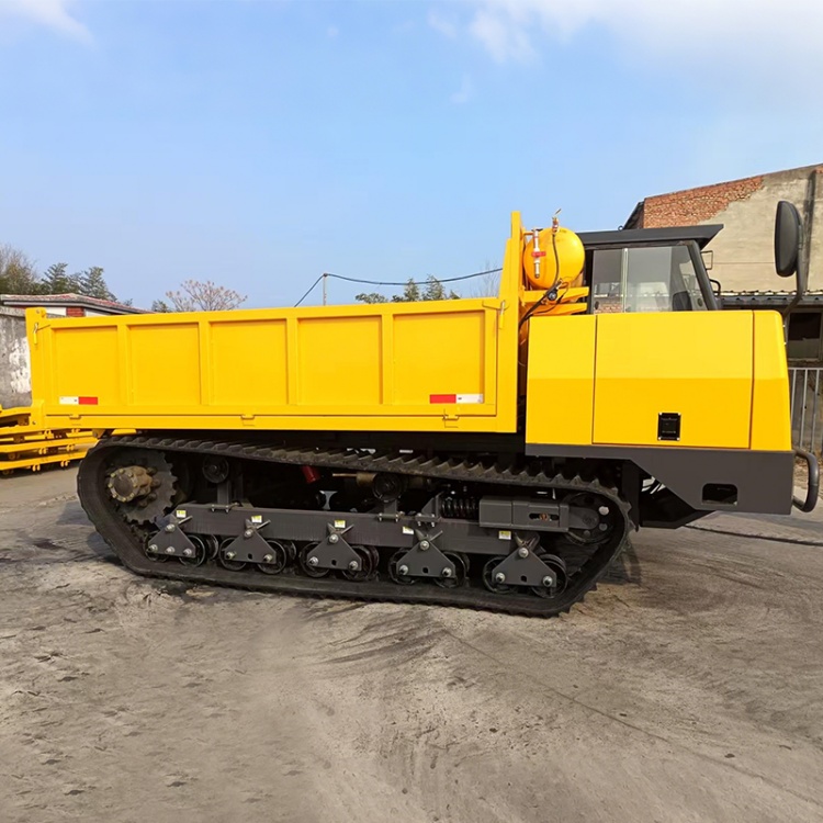 10 ton semi enclosed cab crawler dump truck