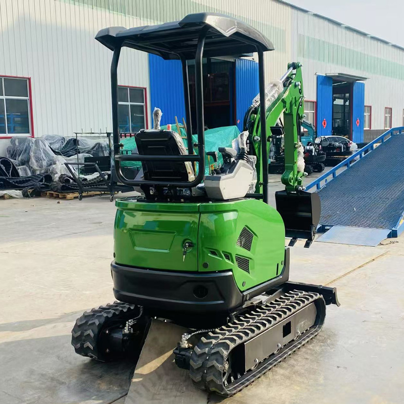 Mini escavadora para uso agrícola