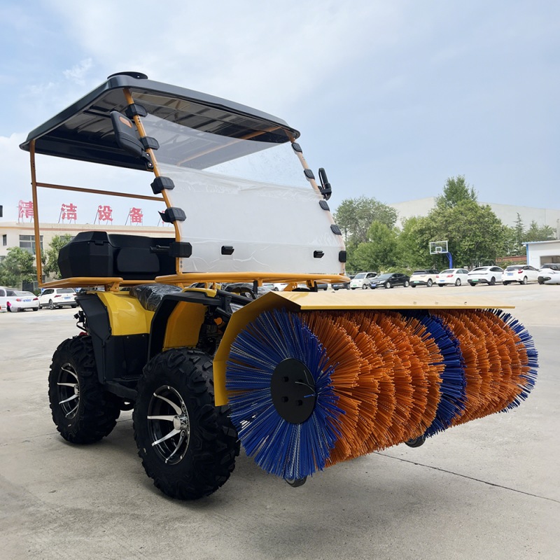 Ride on snow sweeper