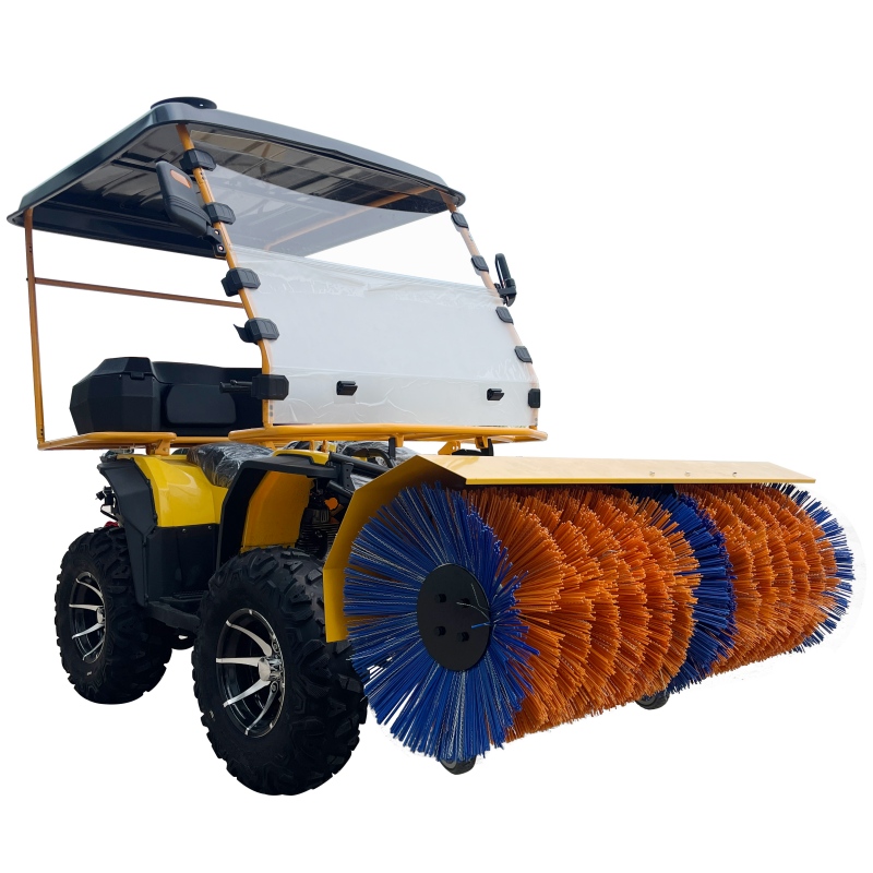 Ride on snow sweeper