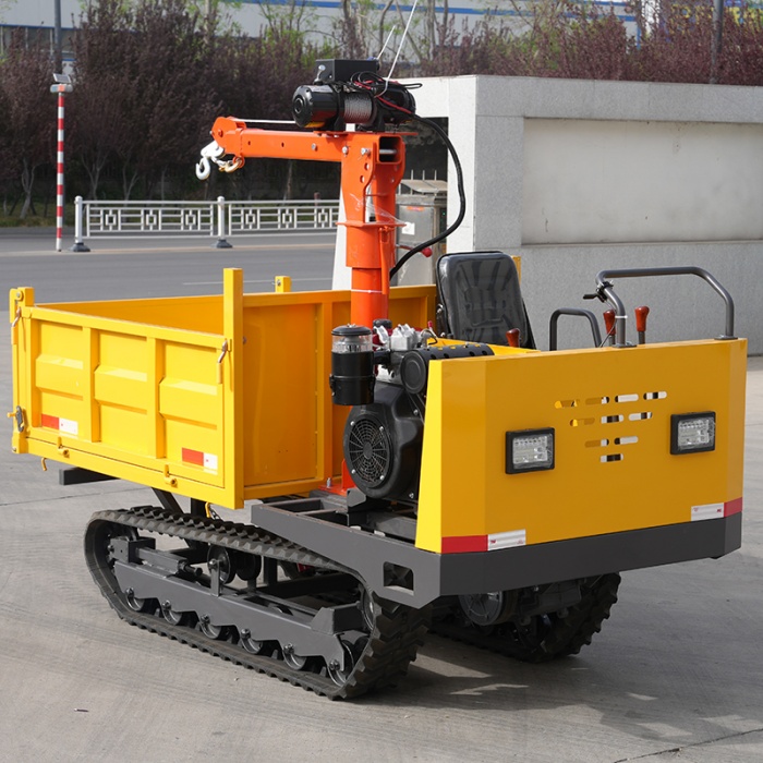 2 Ton Crawler Dumper Transporting Concrete