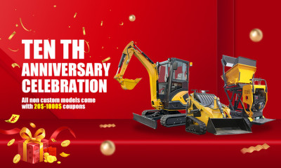 La celebrazione del decimo anniversario di Eachan Machinery Company sta per iniziare. Sconti a sorpresa per piccoli escavatori diesel, rimanete sintonizzati!