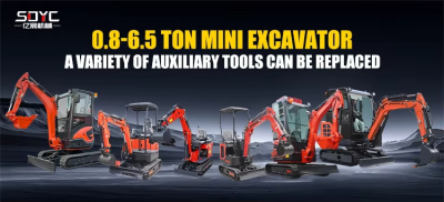 mini tracked digger