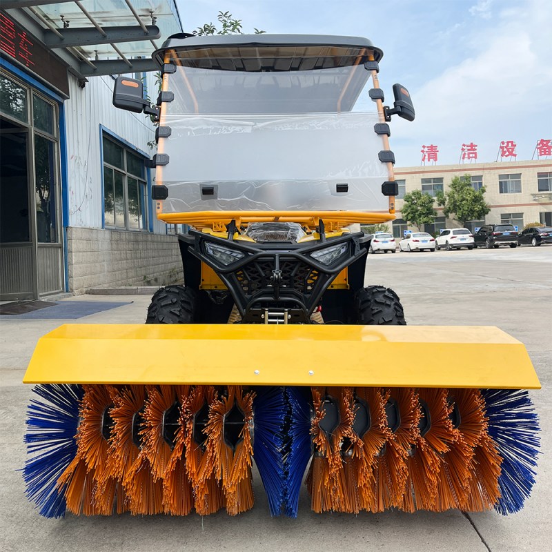 Ride on snow sweeper