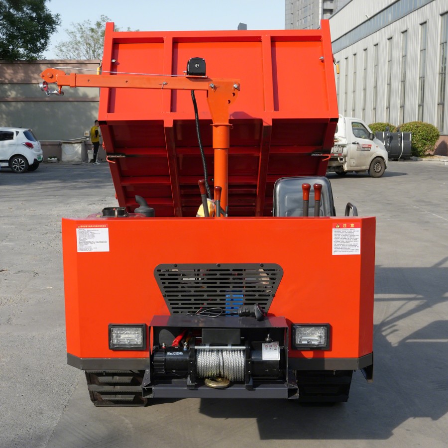 3 ton crawler dump truck with crane