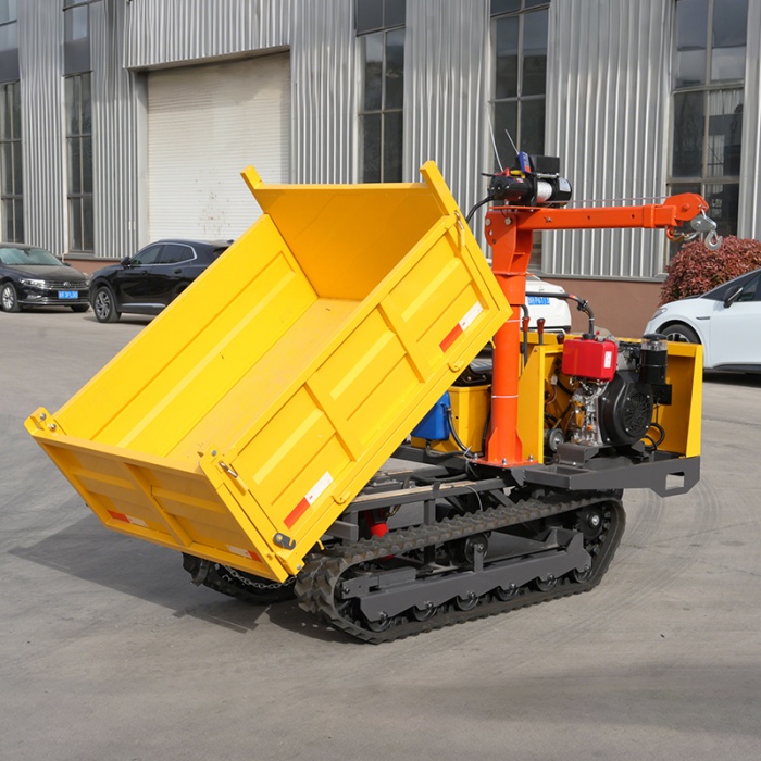 2 Ton Crawler Dumper Transporting Concrete