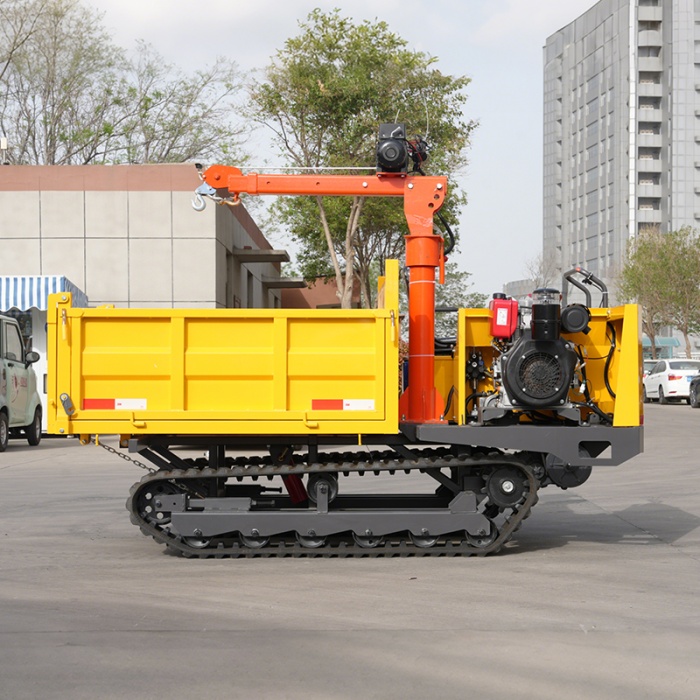 2 Ton Crawler Dumper Transporting Concrete