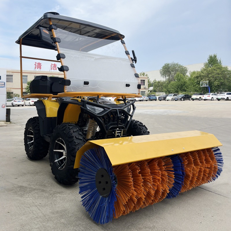 Ride on snow sweeper
